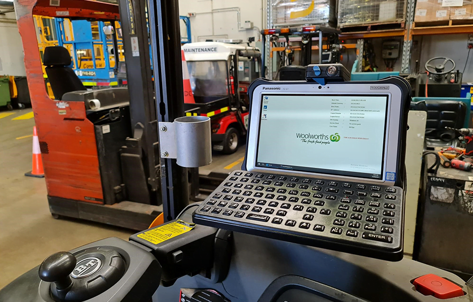Forklift Rugged Device Installations at Woolworths